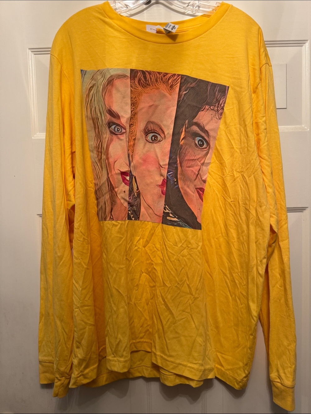 Hocus Pocus Bella Canvas Yellow Long Sleeve Graphic Tee